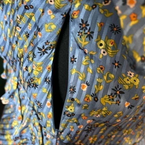 Free People Sweetest Thing Long Sleeve Minidress Midnight Cowboy SZ 6 NWT - Picture 11 of 12